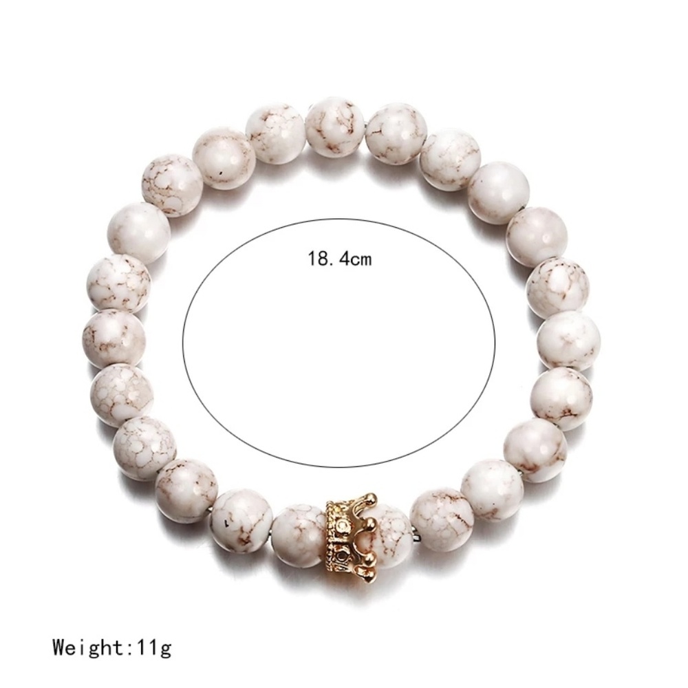 🦄HP/1LEFT🦄2Pcs His/Hers Lava Stone Bracelet Set - Picture 4 of 5